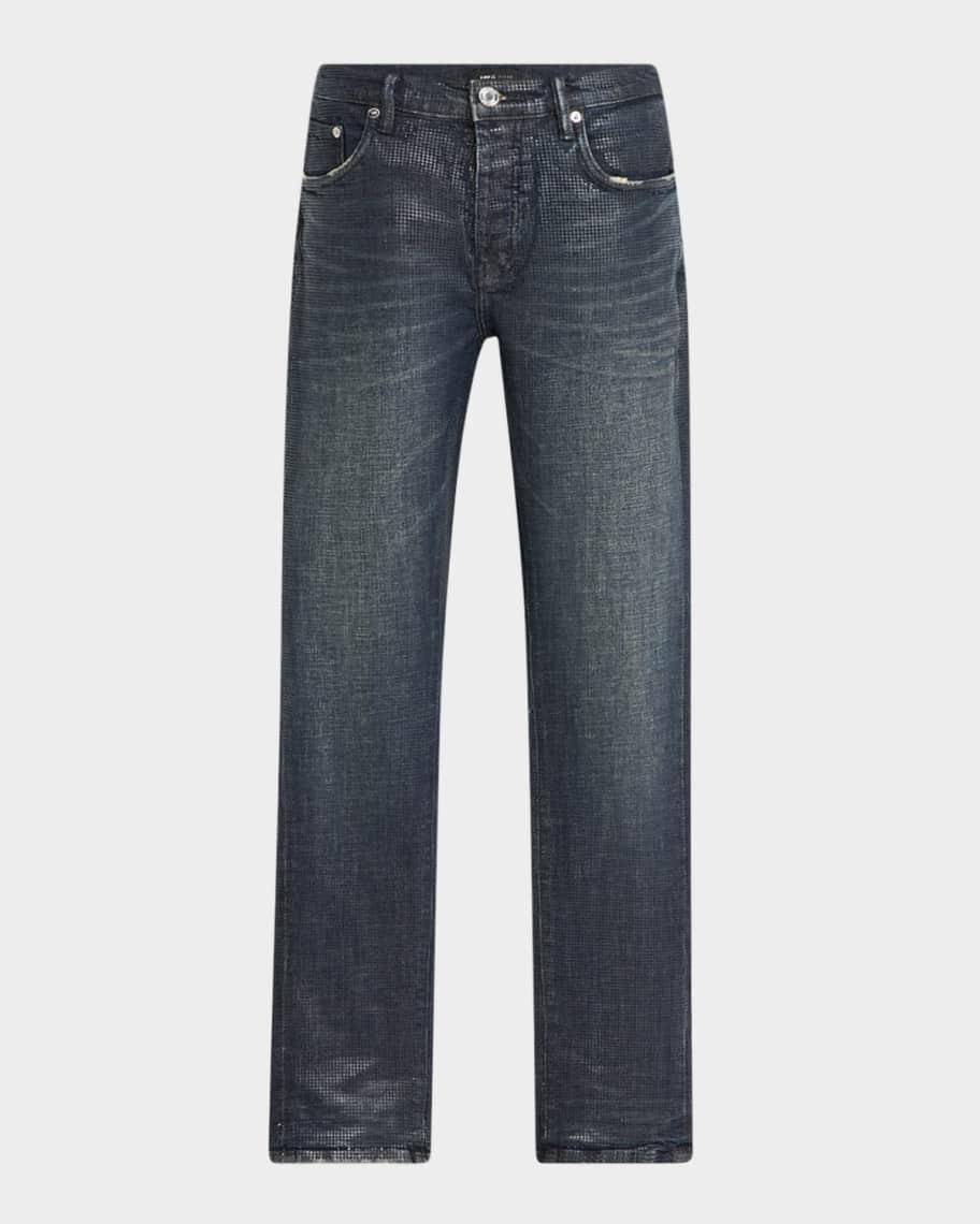 Mens Tiled Overlay Jeans Product Image