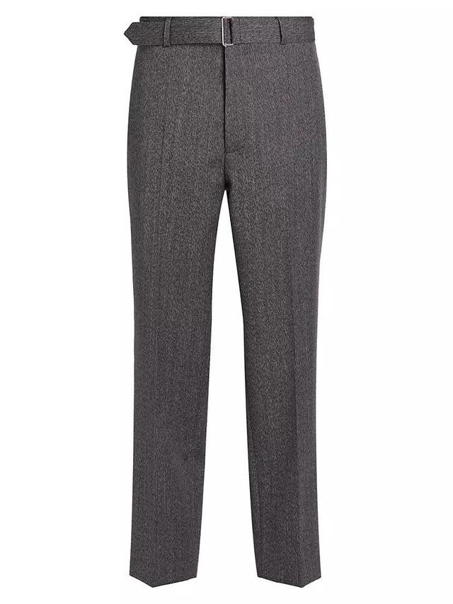 Hoche Herringbone Wool Pants Product Image