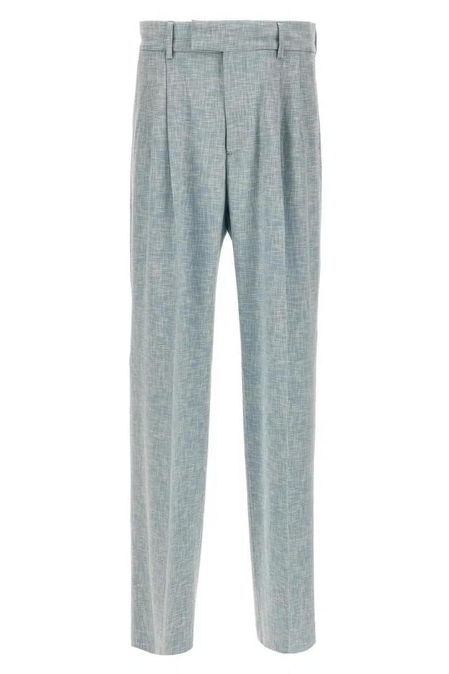 Cross Hatch Dbl Plt Pants Light Blue Product Image