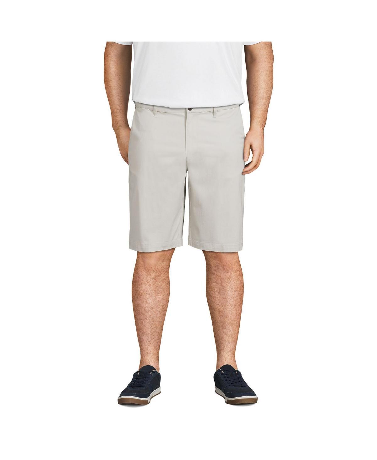 Big & Tall Lands End 11-Inch Comfort-Waist Knockabout Chino Shorts, Mens Green Product Image