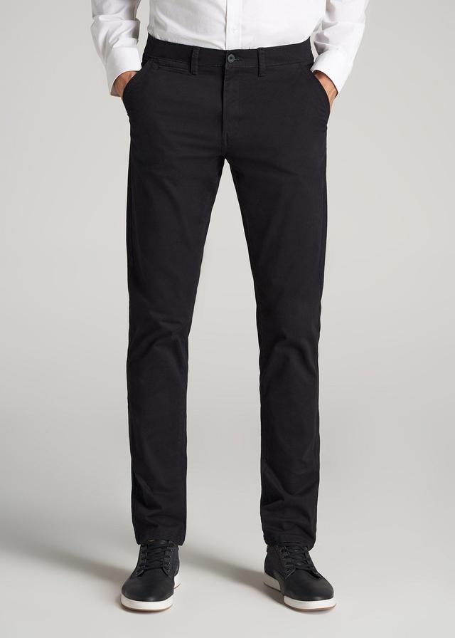 Carman TAPERED Chinos in Black - Pants for Tall Men Male Product Image