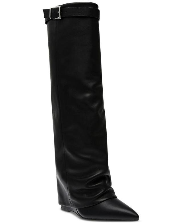 Steve Madden Corenne Foldover Shaft Pointed Toe Knee High Boot Product Image