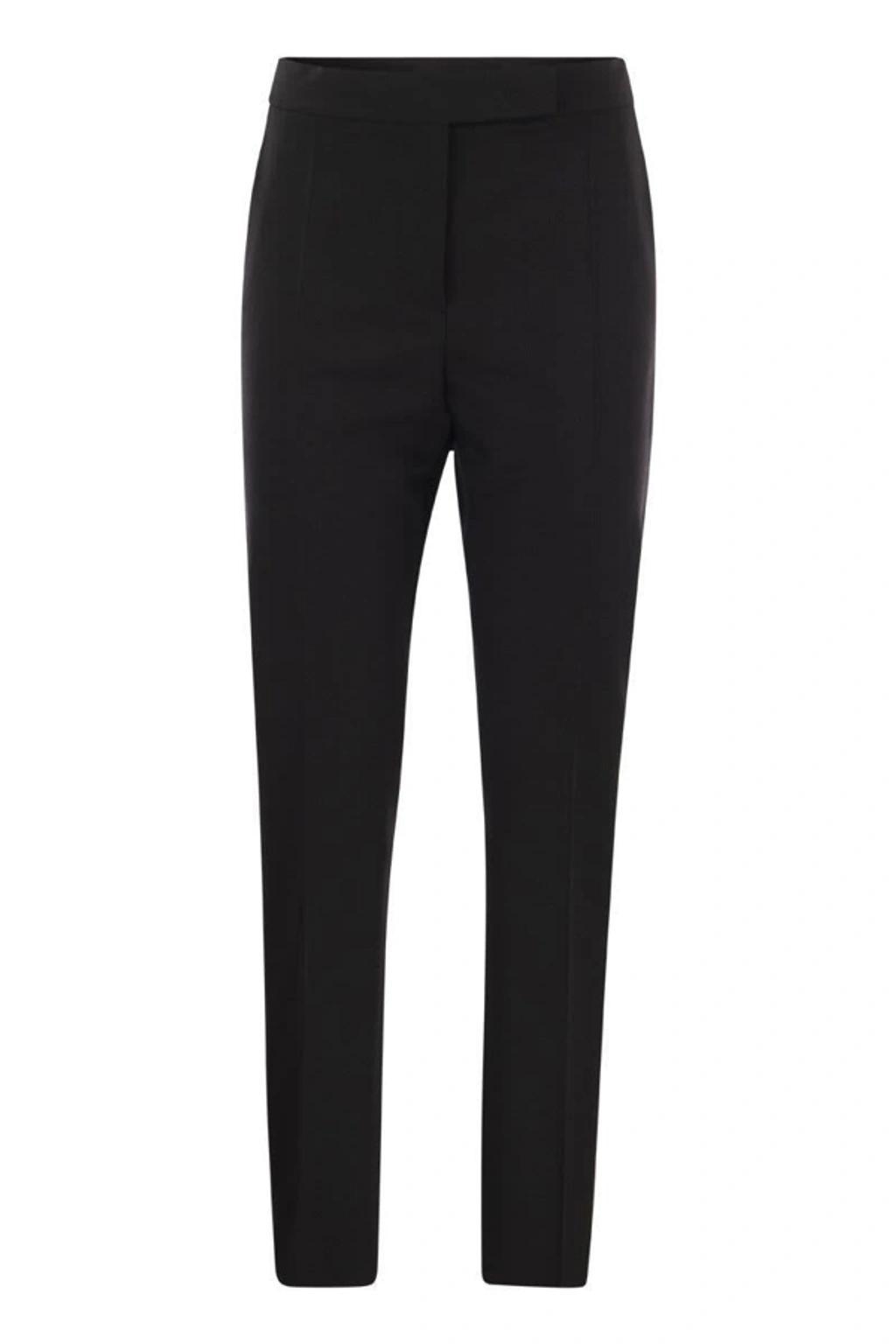 MAX MARA Rino - Wool And Mohair Trousers In Black Product Image