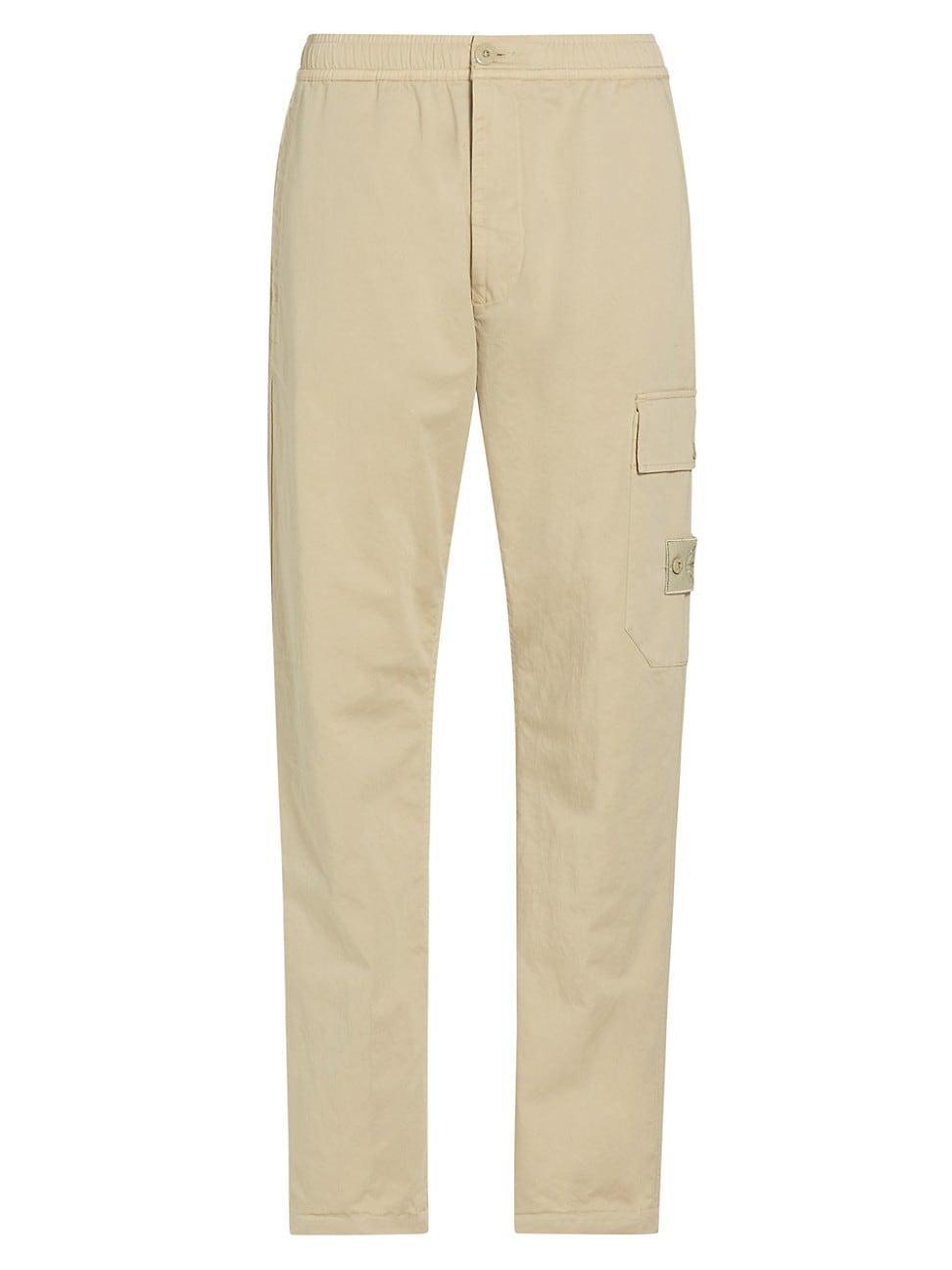 Mens Stretch Cotton-Blend Cargo Pants Product Image