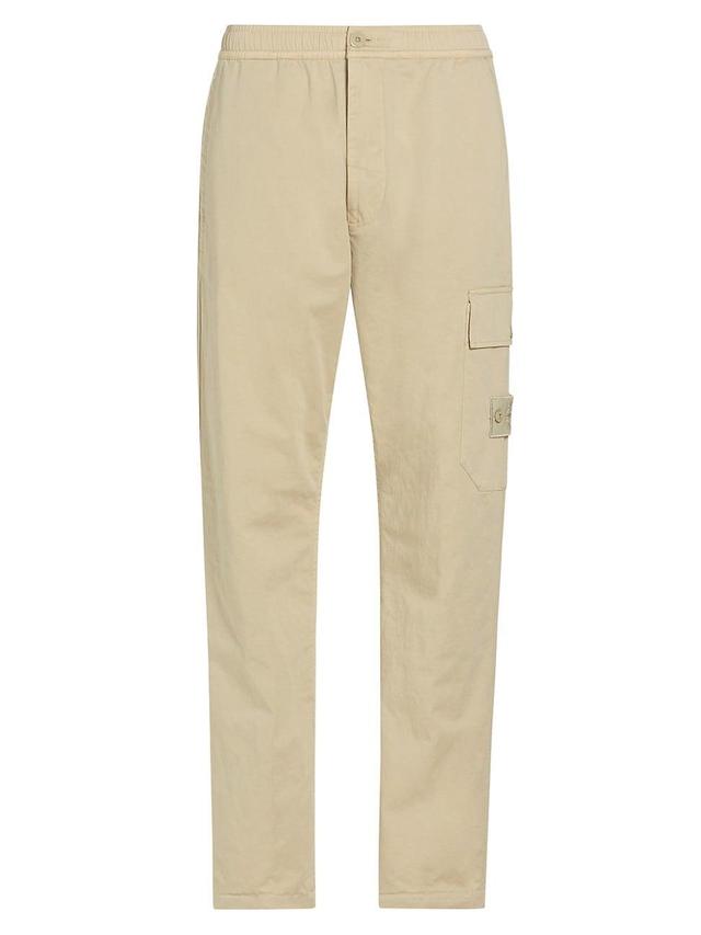 Mens Stretch Cotton-Blend Cargo Pants Product Image