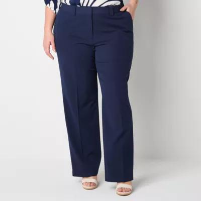 Worthington Plus Womens Modern Straight Trouser Product Image