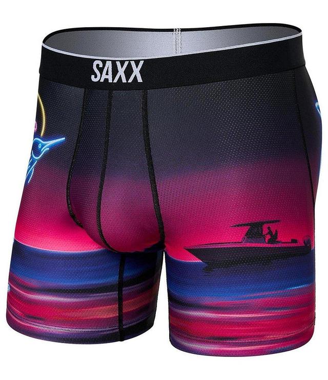 SAXX Volt Breathable Mesh Slim Fit Marlin Sunset 5#double; Inseam Boxer Briefs Product Image