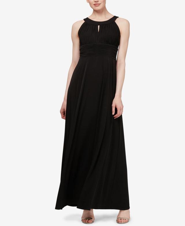 Sl Fashions Pleated Maxi Dress Product Image