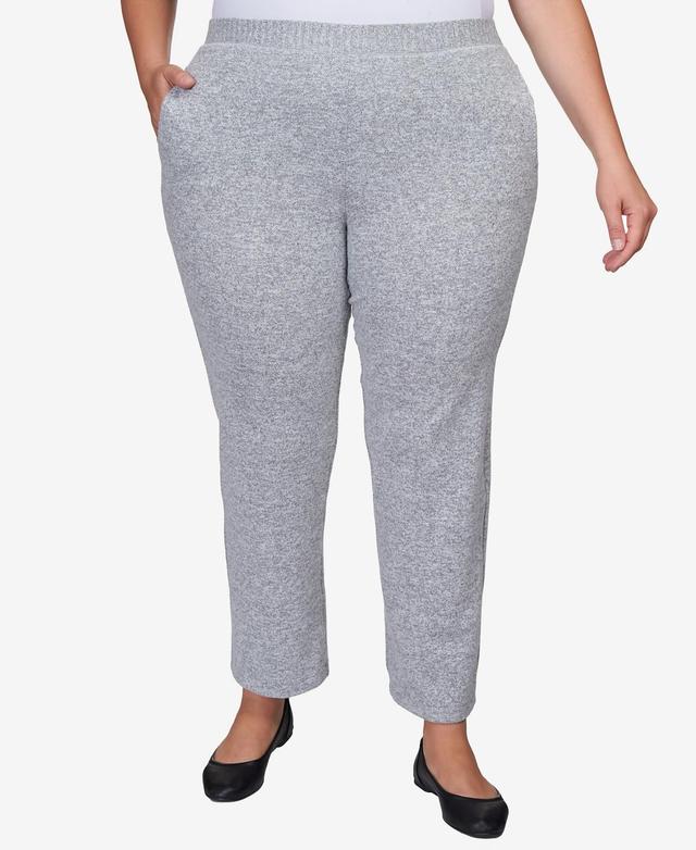 Alfred Dunner Plus Size Comfort Zone Comfort Fit Knit Short Length Pants Product Image