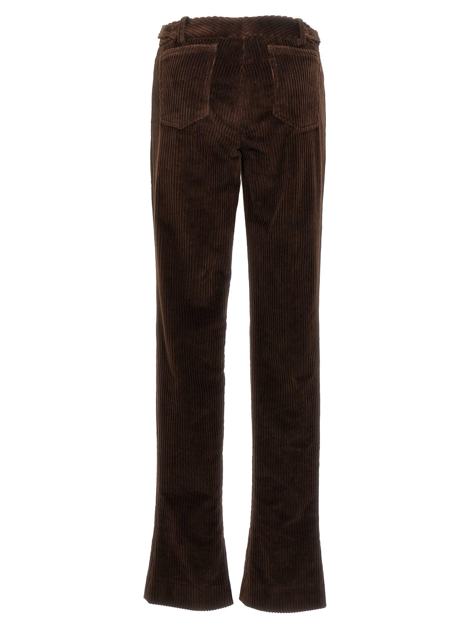 DOLCE & GABBANA Corduroy Pants In Brown Product Image