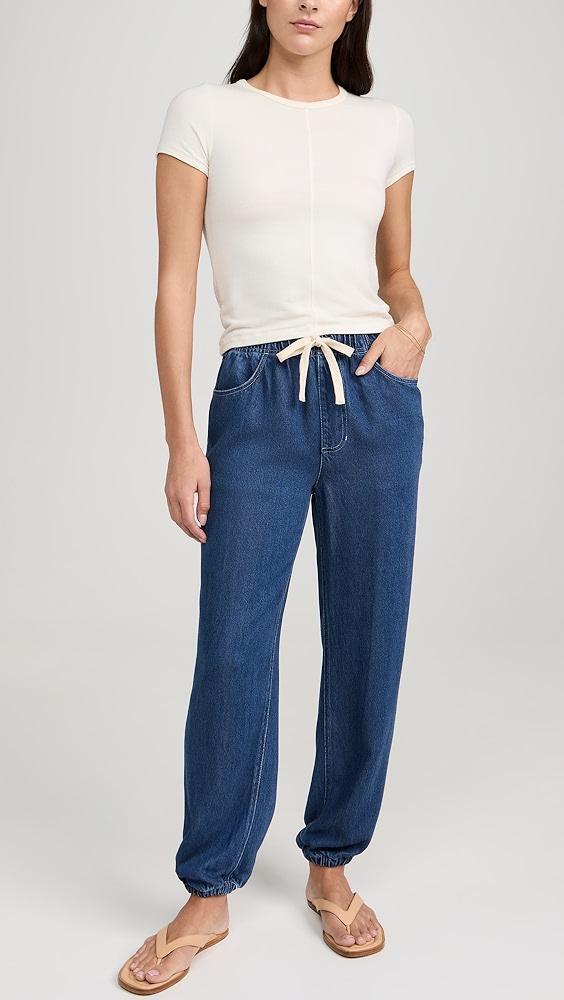 MONROW Soft Denim Sweatpants | Shopbop Product Image