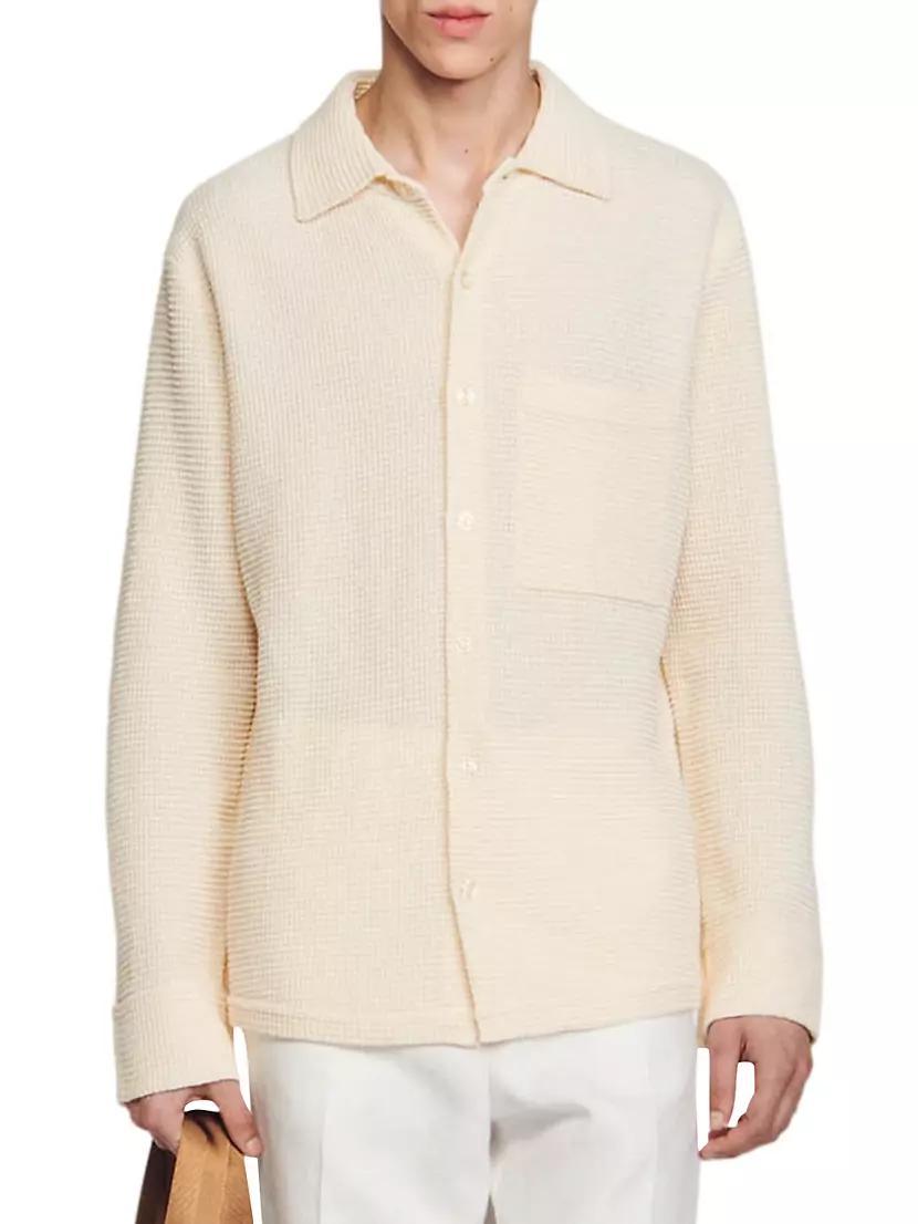 Oversized Knit Shirt Product Image