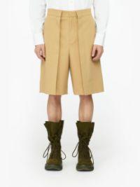 FOLDED FRONT PLEAT SHORTS in neutrals | JW Anderson US  Product Image