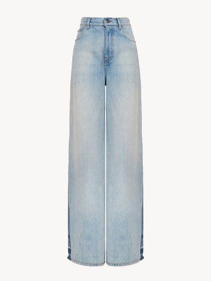 Wide-leg jeans in denim Product Image