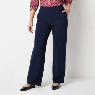 St. John's Bay-Tall Womens Wide Leg Pull-On Pants Product Image