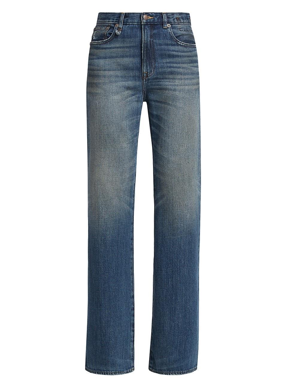 Womens Jane Mid-Rise Flared Jeans Product Image