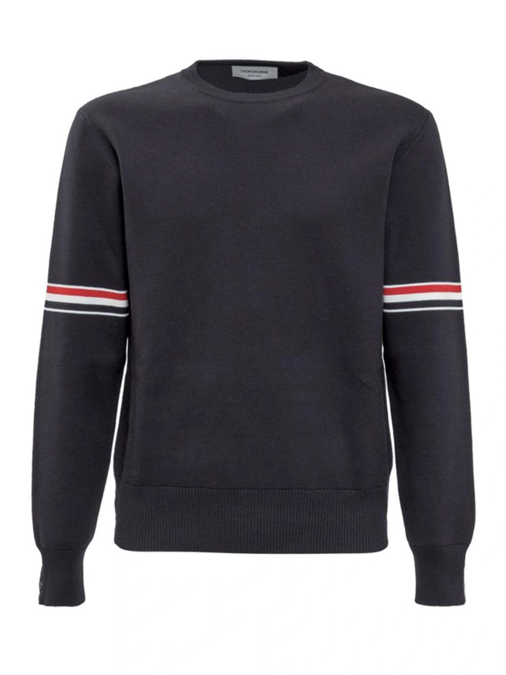 Rwb Stripe Armband Sweater In Blue Product Image