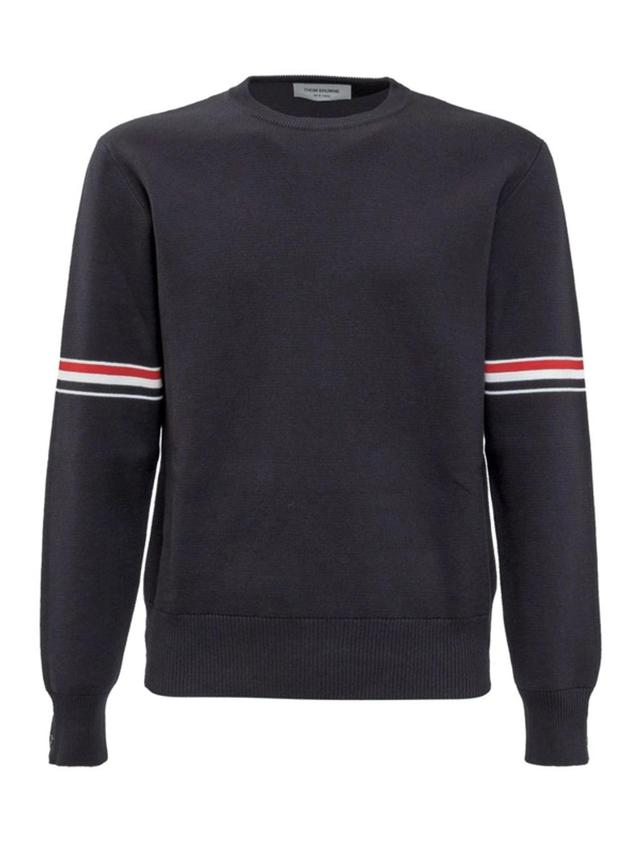 Rwb Stripe Armband Sweater In Blue Product Image