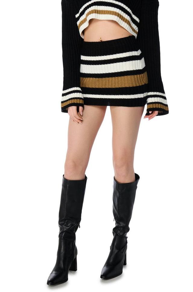 LUELLA STRIPED MINI SKIRT Product Image