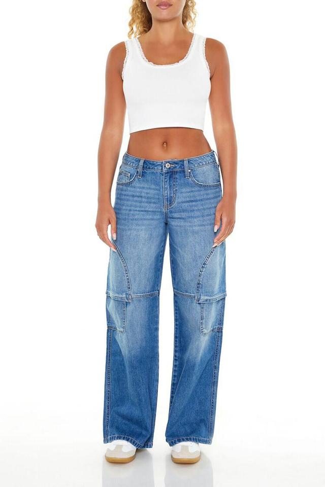 Wide-Leg Mid-Rise Jeans | Forever 21 Product Image