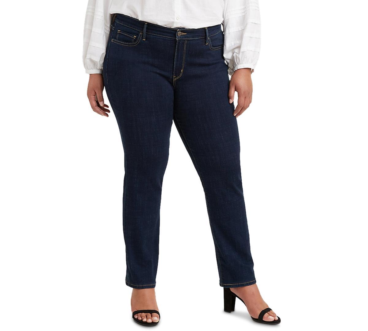 Levis Plus Size Classic Straight Leg Mid Rise Jeans Product Image