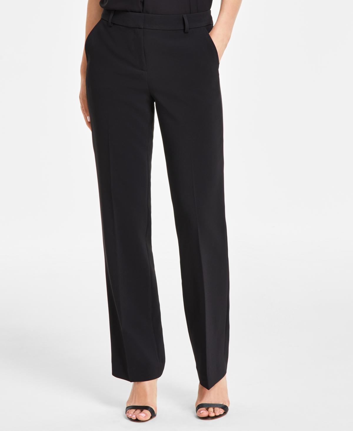 Anne Klein Womens Wide-Leg Front-Crease Pants Product Image