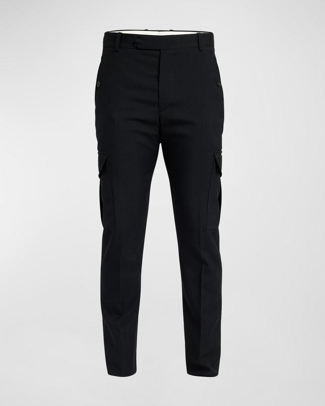 Mens Military Wool Cargo Trousers Product Image