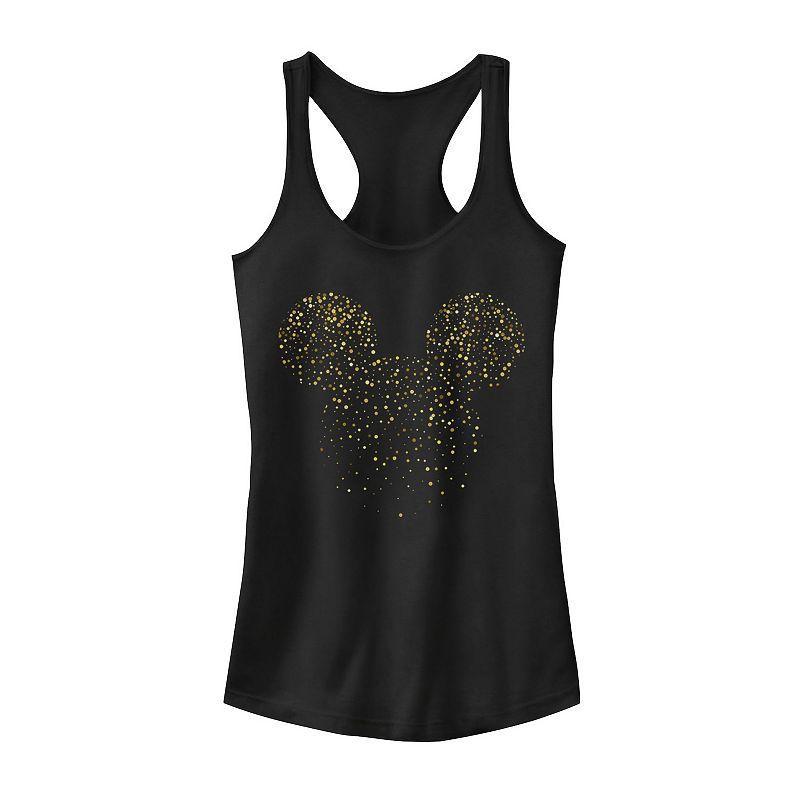 Disneys New Years Mickey Mouse Juniors Confetti Tank Top, Girls Product Image