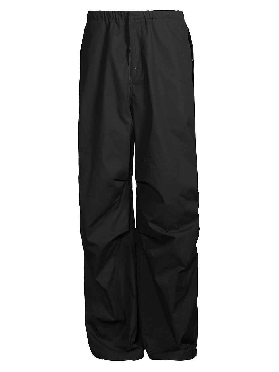 Mens Cotton Loose-Fit Trousers Product Image