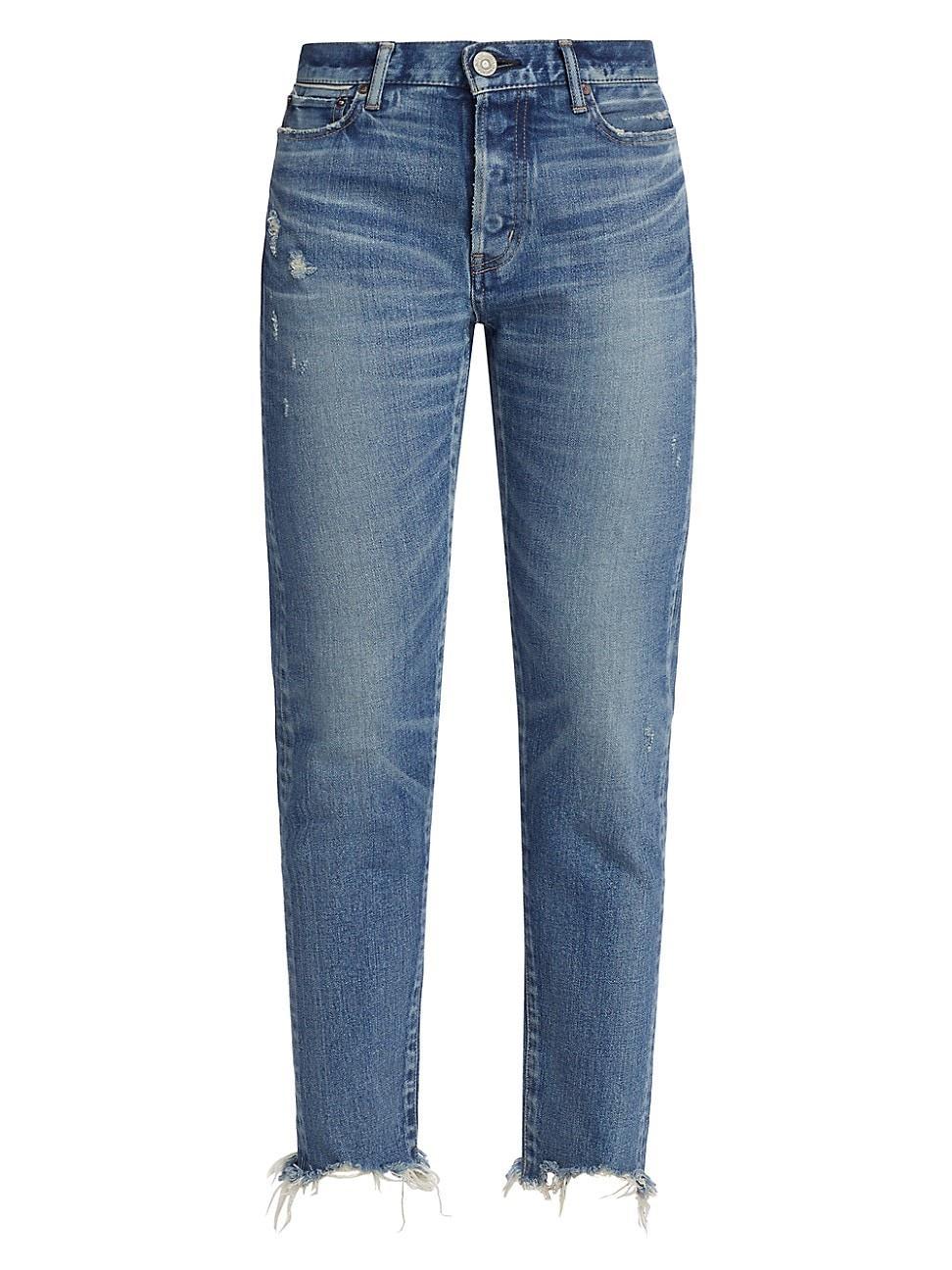 Womens Avenal Mid-Rise Tapered Jeans Product Image