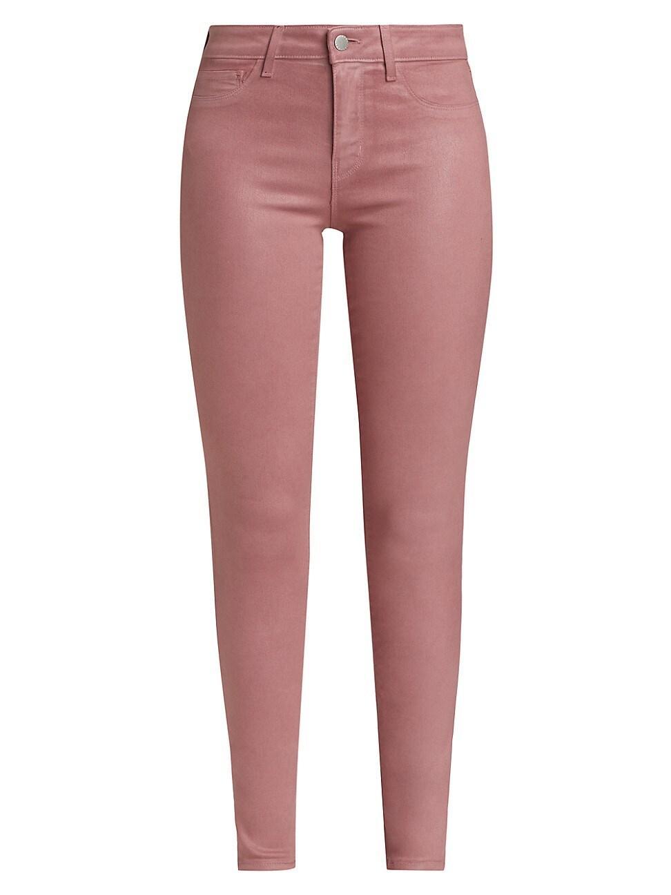 Womens Marguerite Coated High-Rise Skinny Jeans Product Image