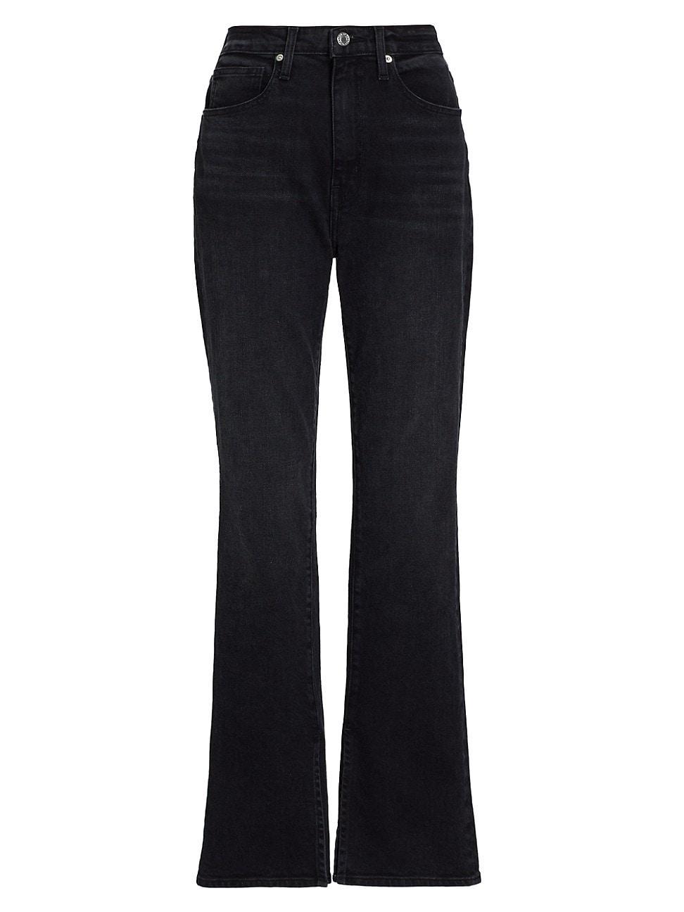 Womens Frankie Split-Hem Straight-Leg Jeans Product Image