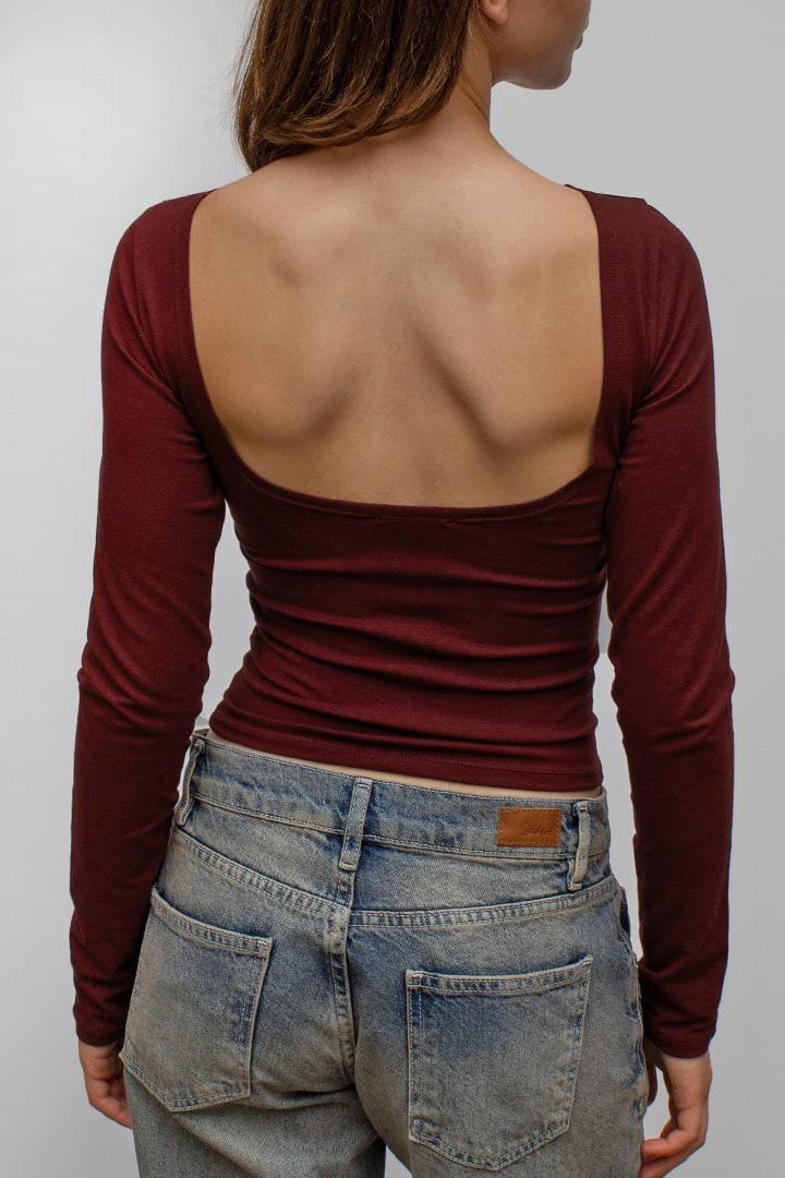 Open back t-shirt Product Image