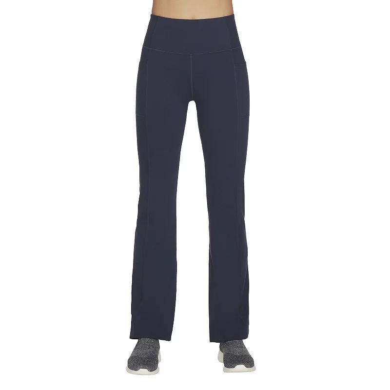 Womens Skechers GOWALK Wear Evolution II Flared Pants Blue product image