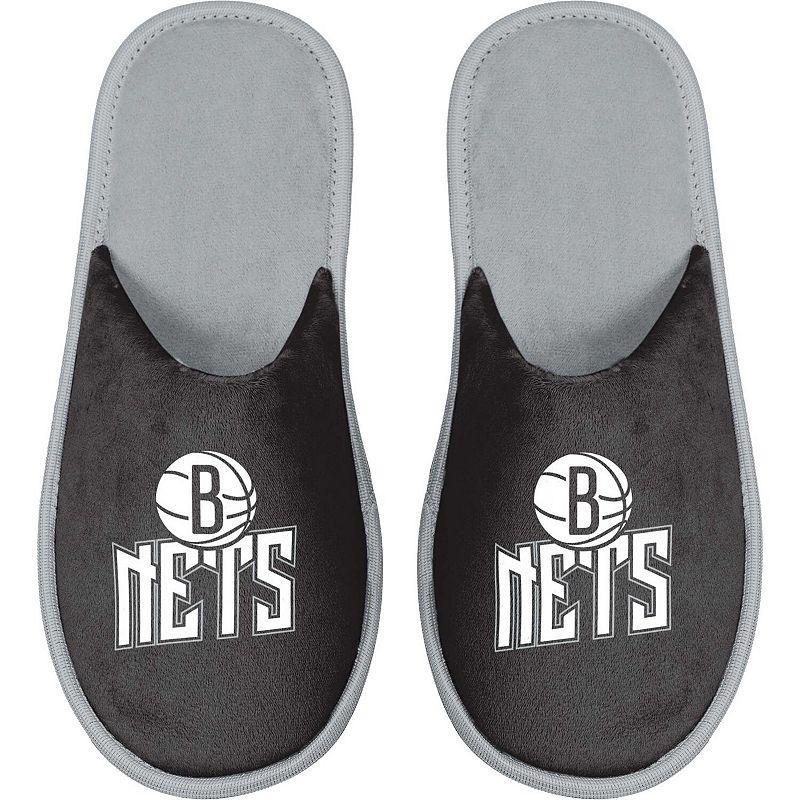 Mens FOCO Brooklyn Nets Scuff Slide Slippers Product Image