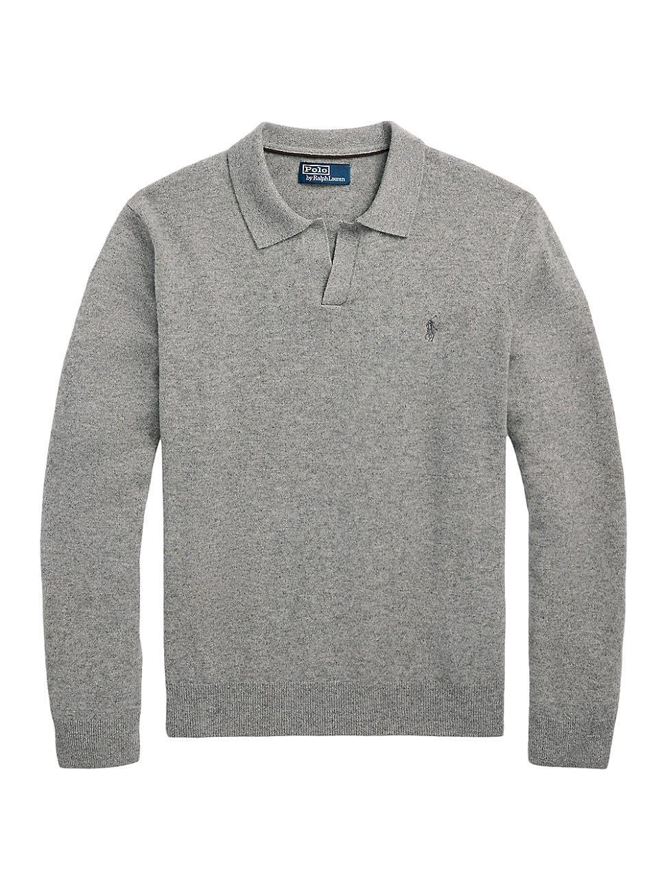 Mens Wool Johnny Collar Sweater Product Image