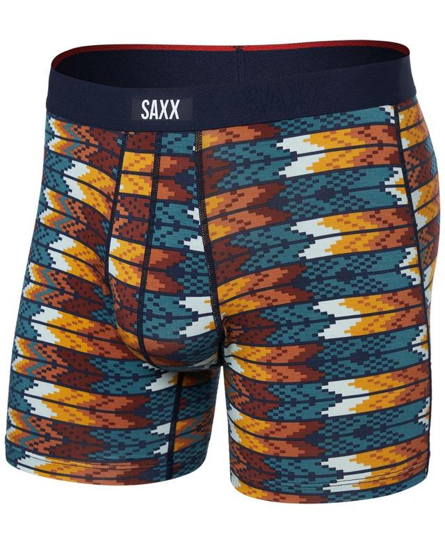 Saxx Mens Vibe Xtra Slim-Fit Printed Boxer Briefs Product Image