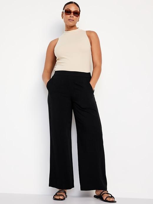 High-Waisted Playa Wide-Leg Pants Product Image