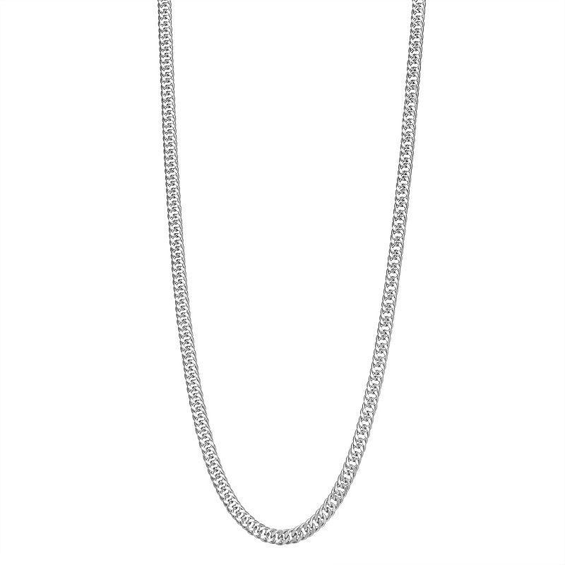 Jordan Blue Mens 14k Gold Miami Cuban Curb Chain Necklace White Product Image