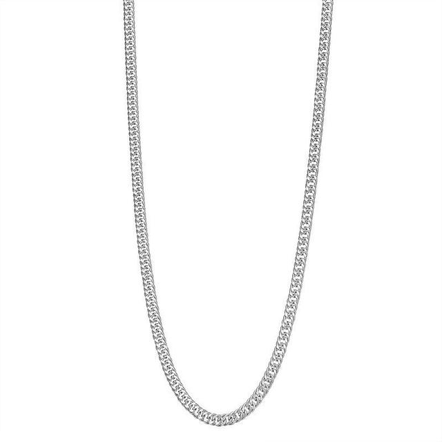 Jordan Blue Mens 14k Gold Miami Cuban Curb Chain Necklace White Product Image