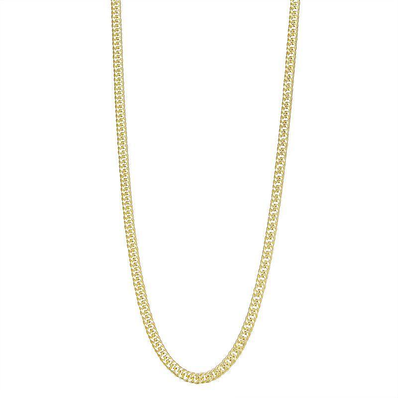 Jordan Blue Mens 10k Gold Miami Cuban Curb Chain Necklace Product Image