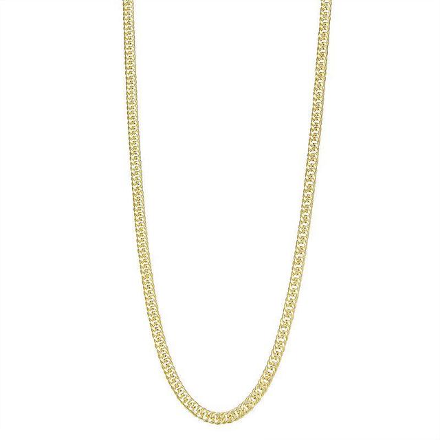 Jordan Blue Mens 10k Gold Miami Cuban Curb Chain Necklace Product Image