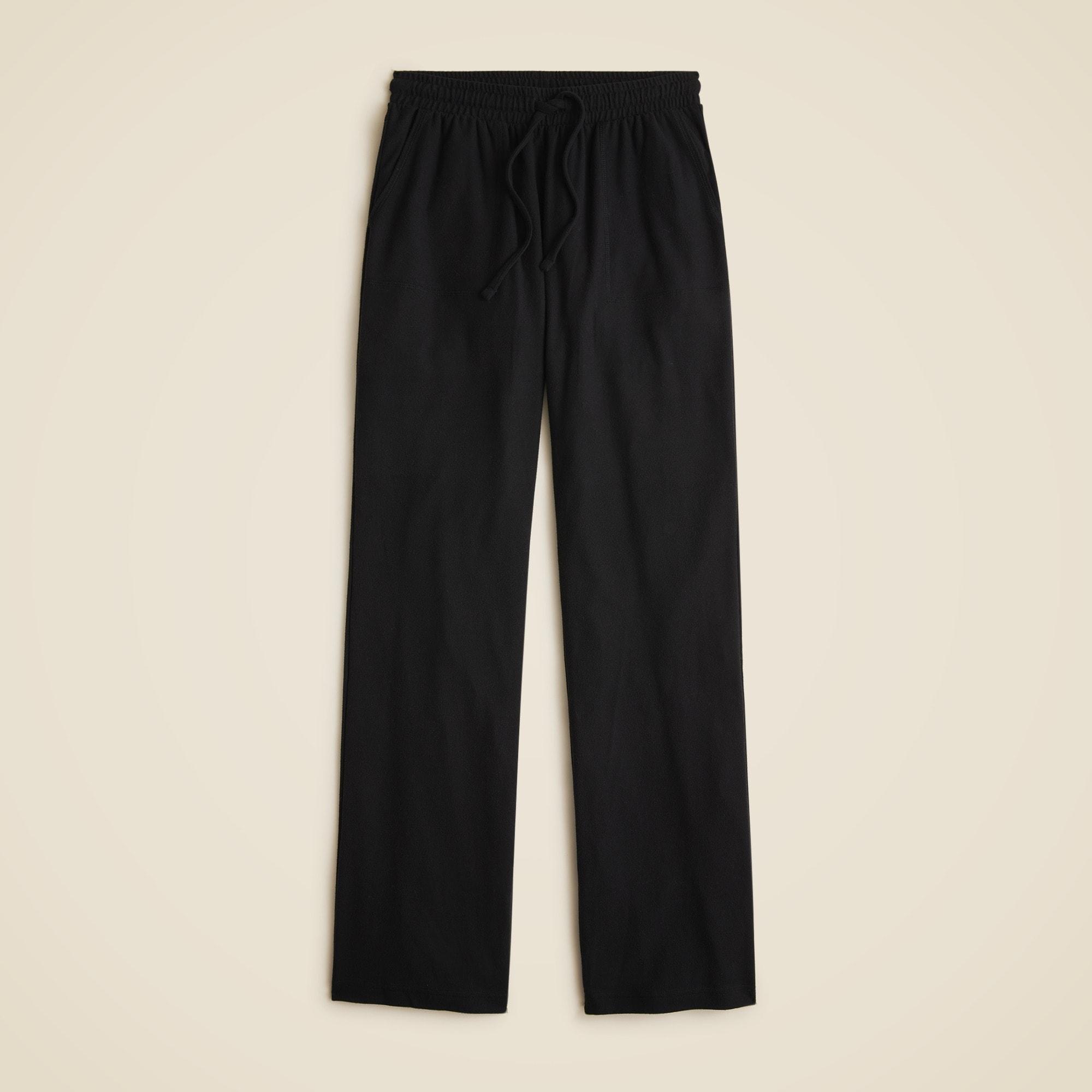 Soft rib wide-leg pant product image