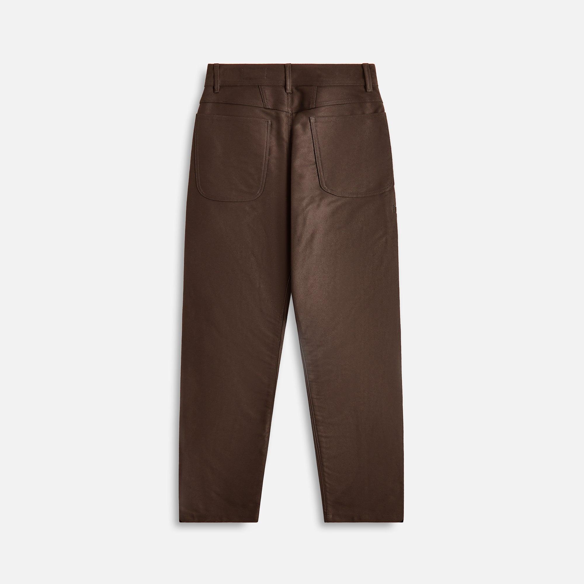 Lemaire Twisted Workwear Pants - Dark Brown Male Product Image