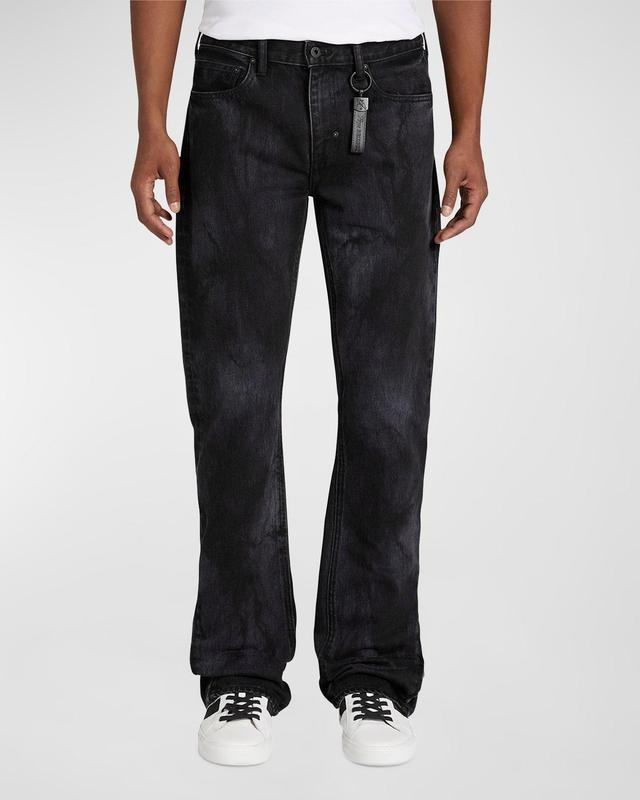 Mens Faded Straight-Leg Jeans Product Image