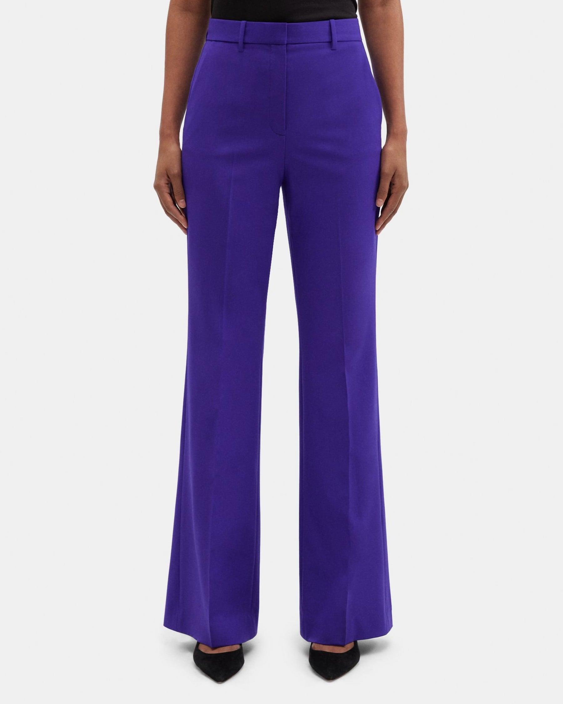 High-Waist Flare Pant in Stretch Wool Product Image