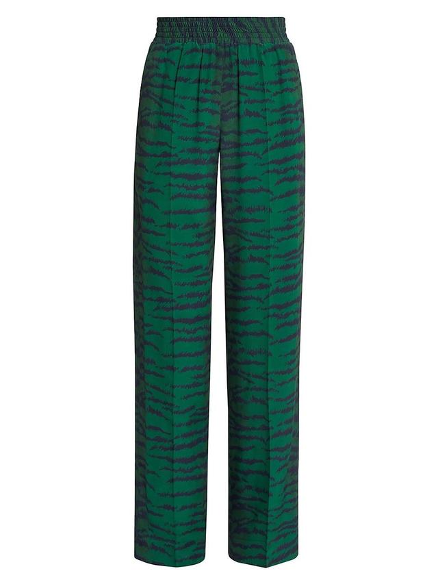 Womens Printed Elasticized Trousers Product Image