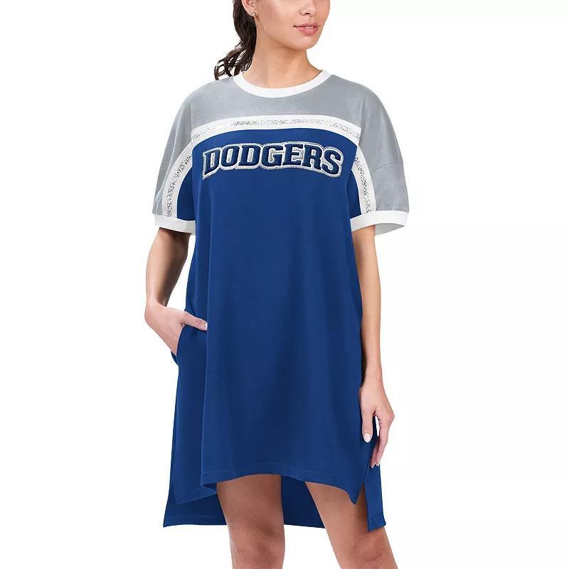 Womens G-III 4Her by Carl Banks Royal/Gray Los Angeles Dodgers Circus Catch Sneaker Dress Product Image