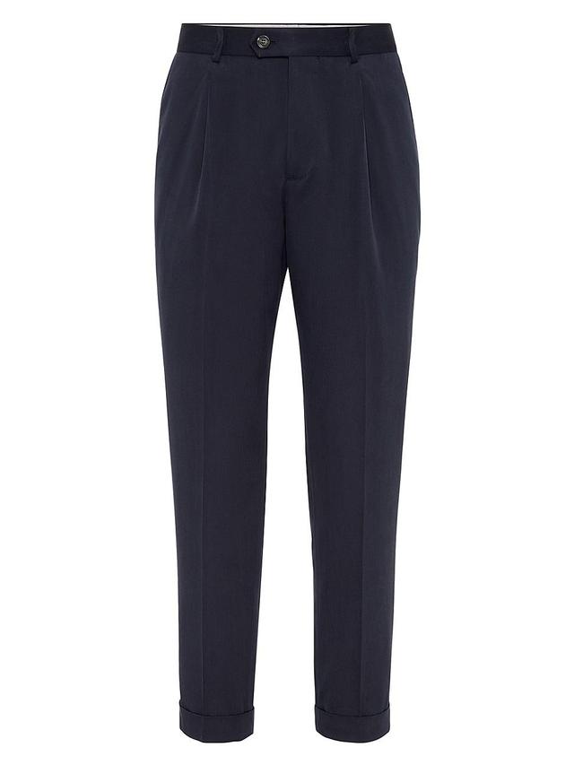 Mens Dlav Leisure Fit Trousers With Pleat Product Image