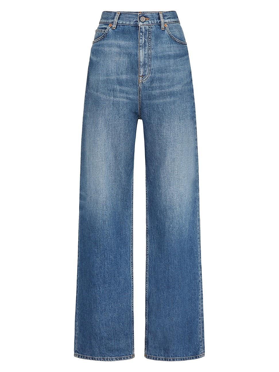 Womens Denim Pants Product Image